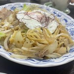 どたぬき - 我儘聞いて作ってくれた鶏塩にんにく焼そば