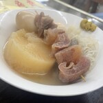 どたぬき - いつも必ず注文するおでん(あっさり出汁で美味い)