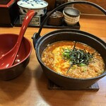 極丼 - 最後はチーズをのせてリゾットに(^o^)