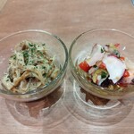 Romeo Brewery - きのこマリネ520円、タコマリネ520円