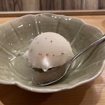 てんぷら 下村 - 林檎のシャーベットの爽やかさ！