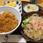 福そば - おろしそば・ミニソースかつ丼セット\1,100