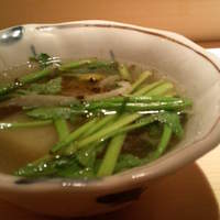 麻布 かどわき - ぶりしゃぶの出汁をスープにしてもらいました・・。