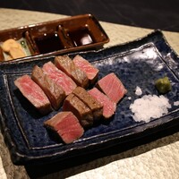 鉄板焼き あさひ - 黒毛和牛ステーキ（シャトーブリアン＆サーロイン）