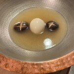 博多おでんと黒毛和牛の店 くろこ - しいたけと半熟たまご