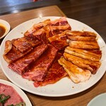 下鴨 大登龍 - ロース、カルビ、豚カルビ