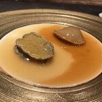 仁修樓 - 煮鮑 乾物と生　ブラウンと上湯ソース