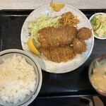 お多福 - ミックスフライ定食