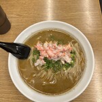 金麺と金蕎麦 - 紅ズワイガニ蕎麦1800円→1200円