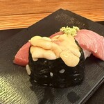 大國鮨 - 三皿目 とろ・白子(白子メイン)