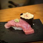 大國鮨 - 三皿目 とろ・白子