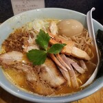 塩そば専門店 桑ばら - 海老と蟹の味噌