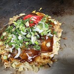 お好み焼 あらた - 250201土　岡山　お好み焼 あらた　カキオコ1,300円