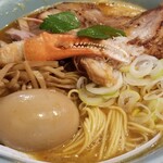 塩そば専門店 桑ばら - 海老と蟹の味噌