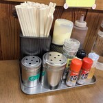 お好み焼 あらた - 250201土　岡山　お好み焼 あらた　調味料