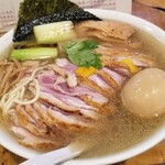 塩そば専門店 桑ばら - 年越し塩鴨南蛮そば＋味玉