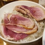 塩そば専門店 桑ばら - セルフ鴨丼用鴨油ご飯