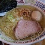 塩そば専門店 桑ばら - トロ鰹の丼とイリコ鰹出汁の塩そば定食