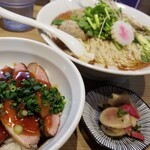 Rock’anDo - 煮干せりそば＋鴨テリヤキ丼