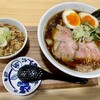 ごえちゃんらーめん - 生姜醤油ラーメン&炊き込みご飯(¥1000)