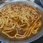トッポギたきにく - 〆はうどんを投入