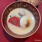 日本料理 藤井 - 白みそ仕立ての雑煮