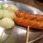 串焼き(うずら卵・赤ウインナー )