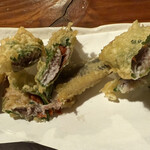 海鮮・鎌倉野菜 まつだ家 - イワシの梅シソ揚げ