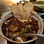 めしや 克元 - 牛赤ワイン煮込み780円