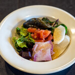 ザ・コーヒーハウス - 料理写真:BLETサンドセットのサラダ