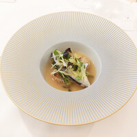 Restaurant KAITO - 鰆白ワイン蒸し、ブイヨン、白菜とカリフラワーと百合根