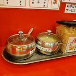 横浜家系ラーメン 大輝家 - 薬味類