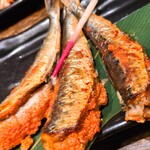 もつ鍋と馬刺し 馬肉寿司 居酒屋 九州小町 個室 飲み放題 - いわし明太子。