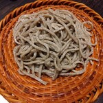 手挽きそば 一心 - 3枚目、江戸十割ざる（北海道産 牡丹種）