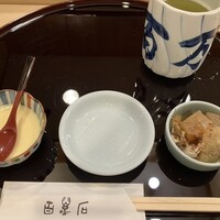 百万石 - 茶碗蒸し、大根と魚のアラ煮