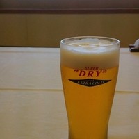 日本料理　北乃路 - まずはビールで