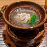 方寸長島 - １品目　芹と鱈のみぞれ餡　小鍋仕立て