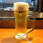 小魚料理 とみ助 - ビール、サーバー、グラスの管理がしっかりできています！(o^^o)