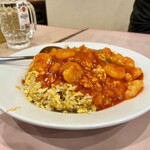玉蘭 - チャーハンサイド。エビチリ無しでも十分美味しいチャーハンでした