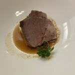 ファンケル ブラウンライス ミイルズ - 四万十ポークのロースト 下にマッシュポテトがあります