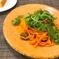 Osteria Tutto Sole - ヤリイカ、ルーコラトマトスパ