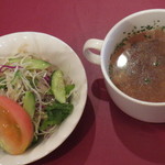 洋食専門 ＧＡＢＢＥＨ - サラダ・スープ