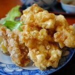 （2014/4月）「ごまだしうどん」定食のとり天