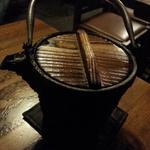 瓢亭 - そば湯