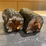 京橋 鮨 好日 - 鉄砲巻き　かんぴょう、山葵、詰め