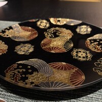 レストラン 翠葉 - 美しい塗絵皿✨