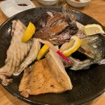 旬肴・旬鮨 北浜 やっこ - しまあじのアタマ頂きました