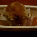 銀座 しのはら - 鰤と燻りガッコ