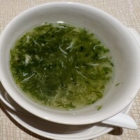 崎陽軒本店 嘉宮 - 青海苔とカニのスープ