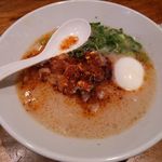 博多 一風堂 - からか麺（780円）＋半熟塩玉子（クーポン）